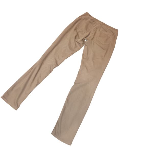EUC UniQLO khaki/tan oull up skinny, stretchy pants sz Sm - Picture 2 of 4